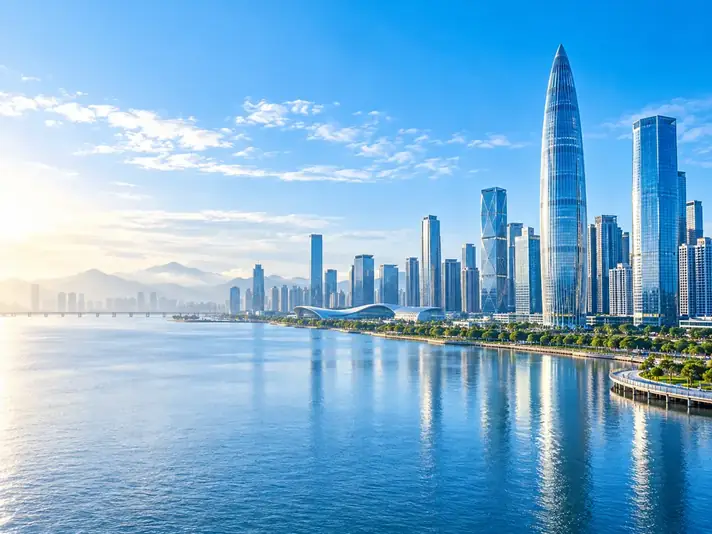 深圳湾现代城市景观